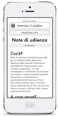 note di udienza, la webapp per la redazione telematica del verbale di udienza